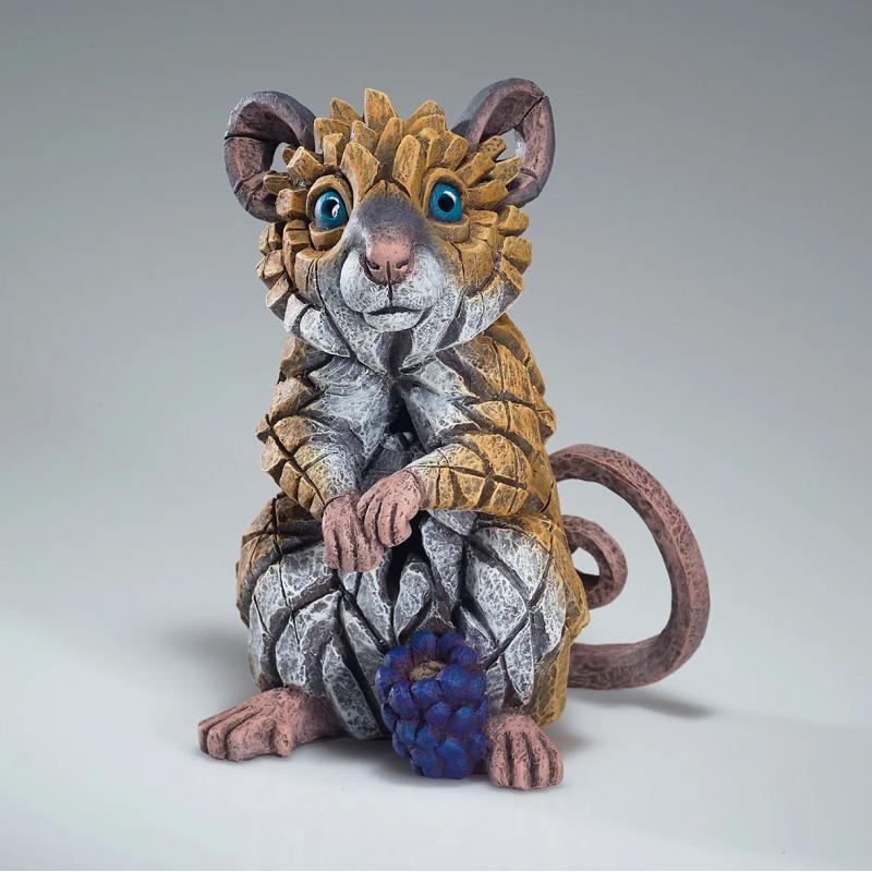 Field Mouse Sculpture - Natural Finish